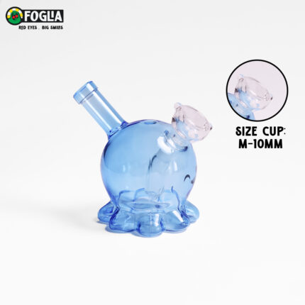Octopus Mini Bong Blue