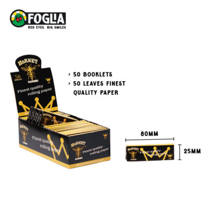 HORNET ORGANIC HEMP BLACK SLIM 1 1/4 - Pack