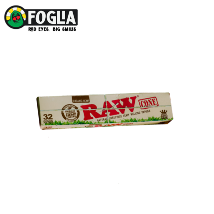 RAW - 32PC ORGANIC PRE-ROLLED CONE KING SIZE