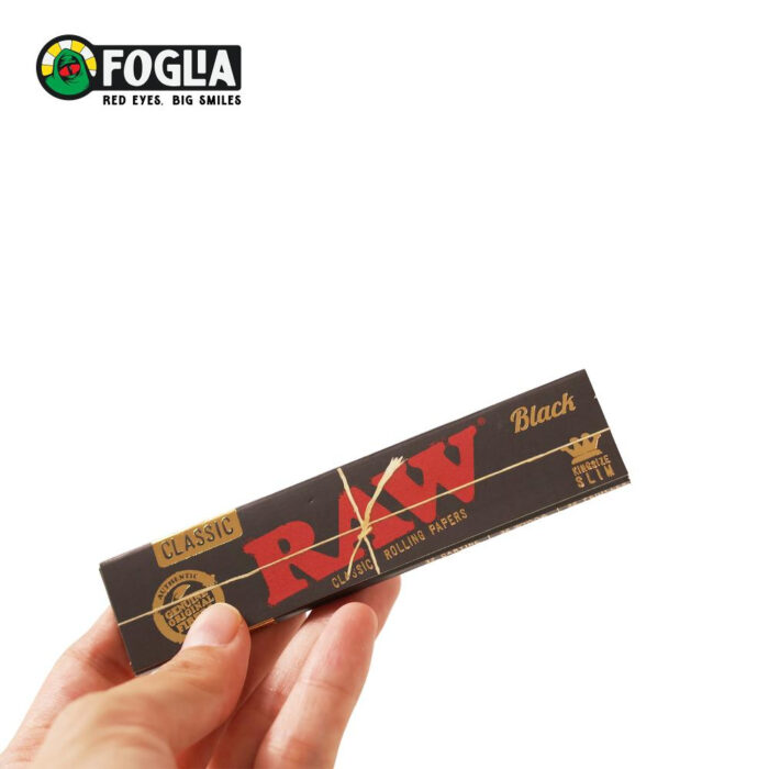 Raw black king size classic slim paper5