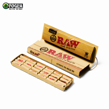 Raw Classic Connoisseur K/S Slim + Pre-rolled Tips - Pack