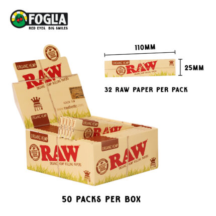 Raw Organic King Size Slim Papers