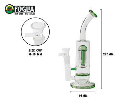 Swan Green Bong (2-Stage Percolator)